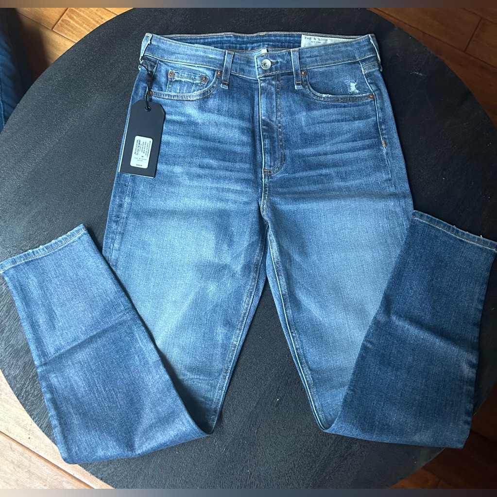 Rag And Bone High Waist Coated Jeans $255